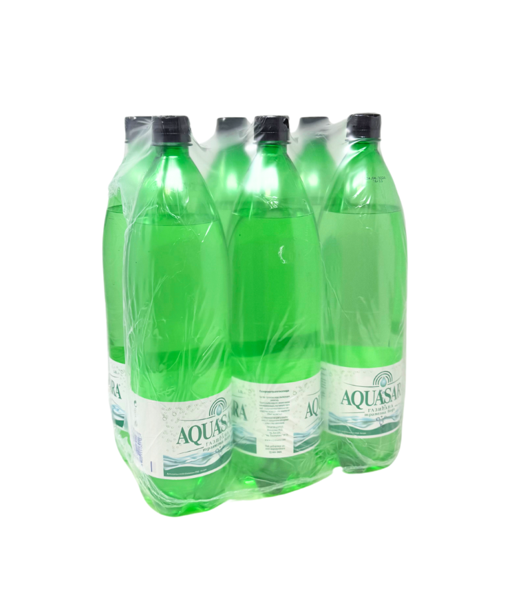 Газирана вода "Аквасара" 1,5л - стек /6бр./